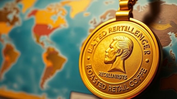 Golden medal for excellence in roasted retail coffee