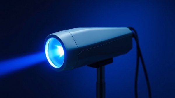 Lasermach FDA Clearance medical device in soft blue spotlight.