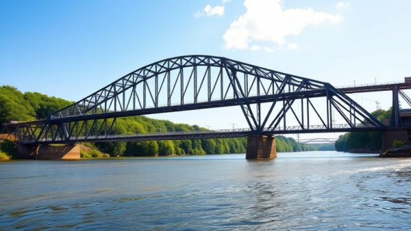 Sagamore Bridge replacement overview with river backdrop.