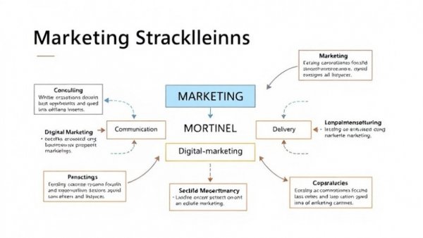 Digital marketing strategy development framework slide with diagrams.