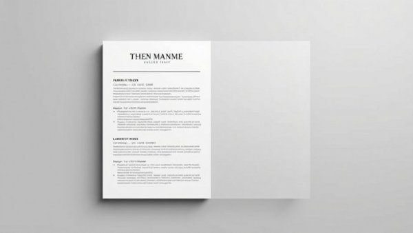 Sophisticated minimalist resume template for job applications.