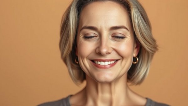 Woman demonstrating smooth eyeshadow, prevent eyeshadow creasing