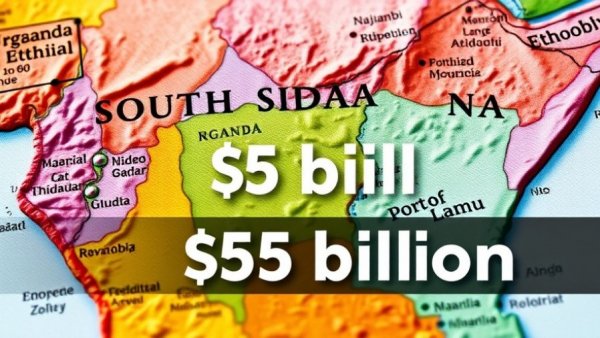 Map of East African infrastructure projects with $25 billion label.