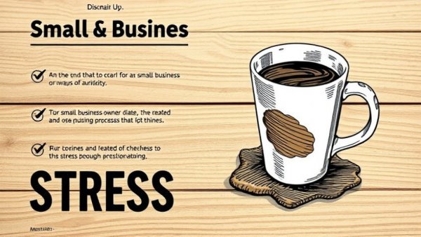 Burnout among small business owners infographic on a napkin.