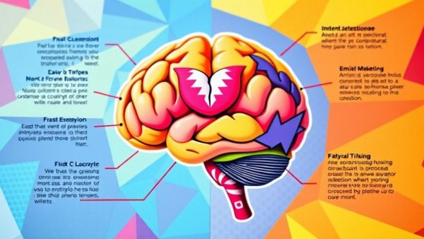 Infographic of amygdala and emotional triggers in marketing.