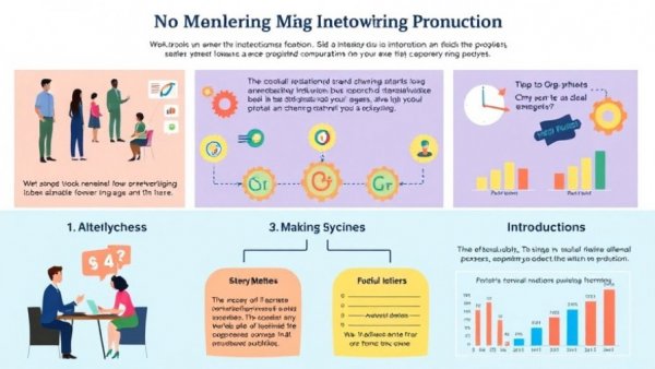 Infographic on how to introduce yourself at a networking event.
