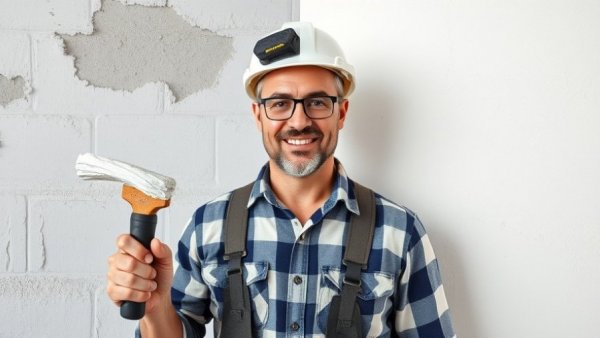 Lime vs Gypsum Plaster comparison with worker demonstrating.