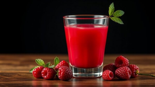Vibrant berry juice in a glass, easy juice recipe displayed.