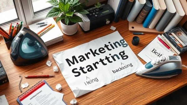 Organized workspace illustrating restaurant marketing strategy.