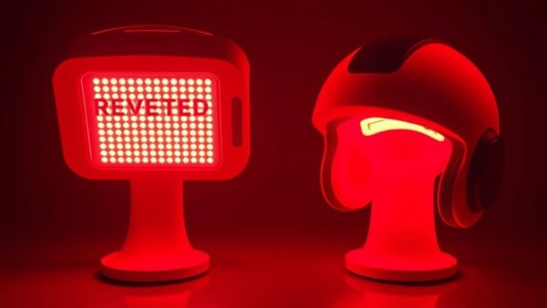 Red light therapy devices compared for hair growth treatment.