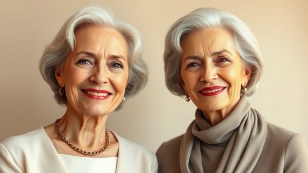 Elegant older women demonstrating best makeup tips for women over 40.