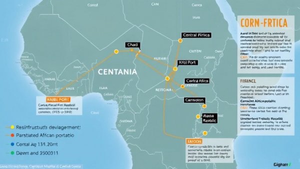 Infographic highlighting civil engineering projects in Central Africa.