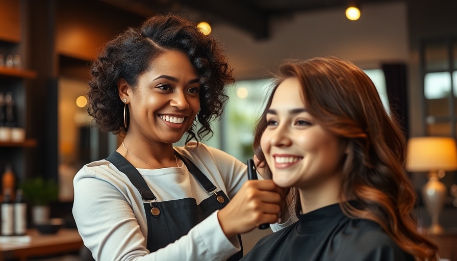 Hairstylist working with client in salon, steps to becoming an independent hairstylist