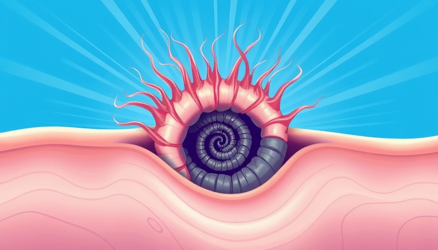 Illustration showing ingrown hair under skin, avoiding ingrown hairs.
