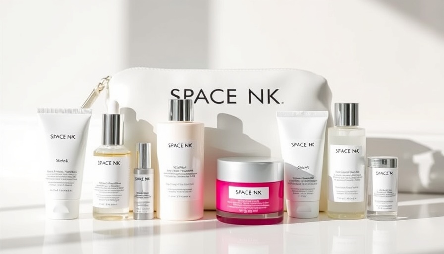Space NK starter kit with skincare products against a white background.