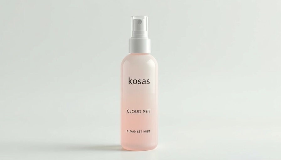 Kosas Cloud Set Mist bottle in pastel colors for review
