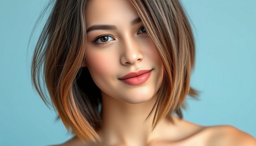 Medium layered haircut inspiration, relaxed woman.