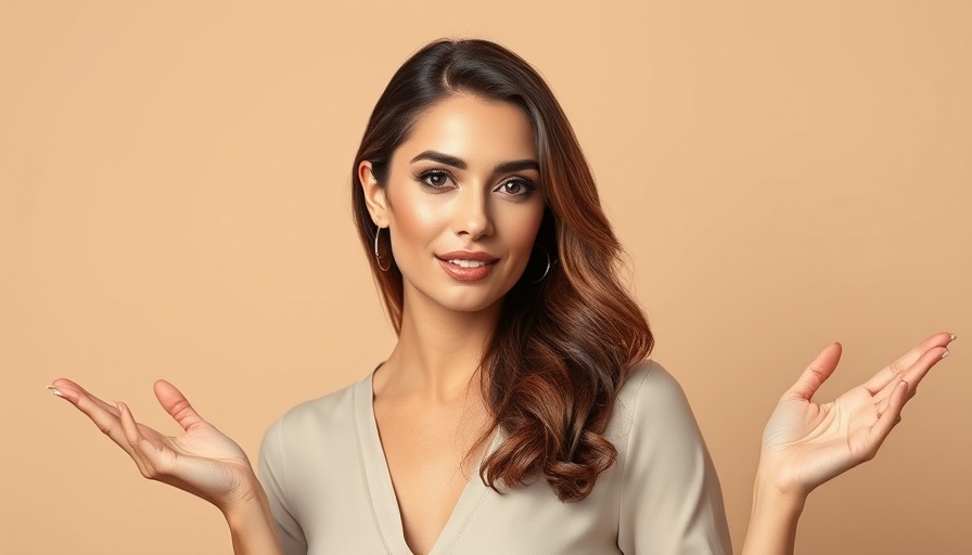 Confident woman explaining beauty tips for best highlighter for natural glow.