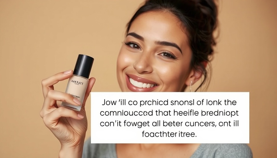 Woman discussing best drugstore foundation dupe with text overlay.