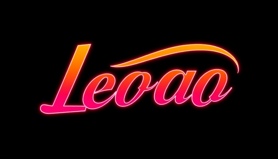 Vibrant logo with bold text and curved lines in bright colors.