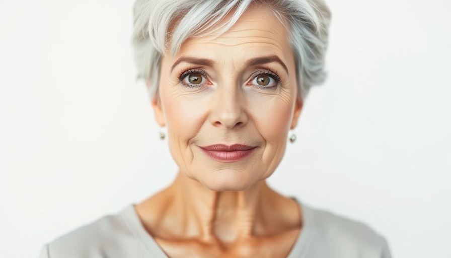 Best makeup tips for women over 40: confident older woman with stylish look.