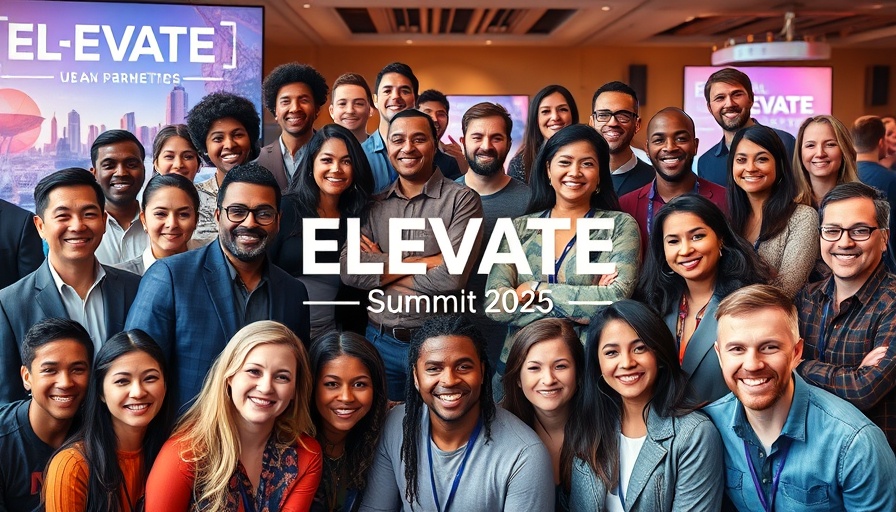 ELEVATE Summit 2025 promotion collage with smiling professionals, Affiliate Marketing SMEs.