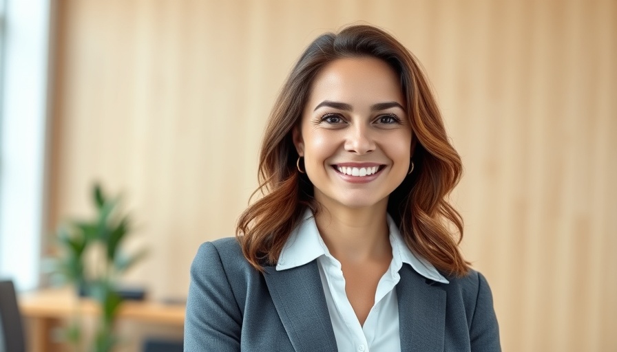 GPE’s Helen Hare smiling confidently in an office setting.
