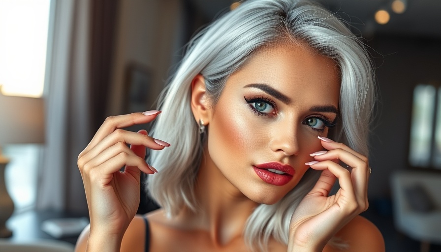 Elegant woman demonstrating best makeup tips for women over 40.