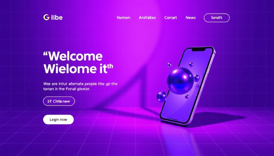 Modern purple landing page design with 3D elements highlighting why you need a landing page.