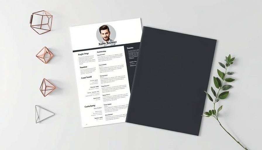 Minimalistic resume design with personal profile and modern layout