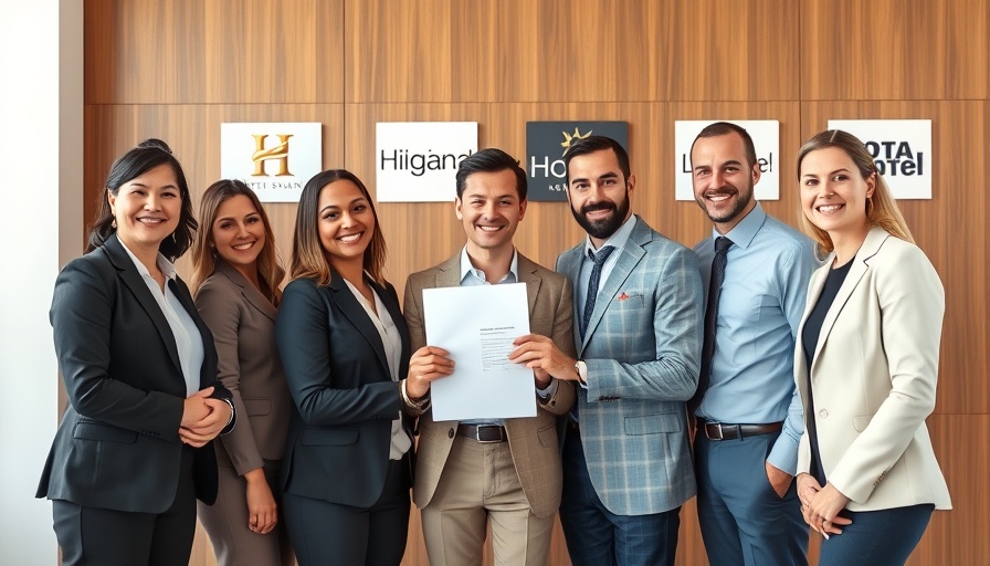 Business professionals with hotel brand logos in Ayodhya.