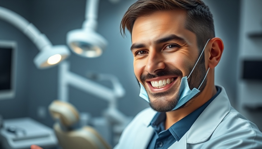 Young dentist explaining dental crowns in India.