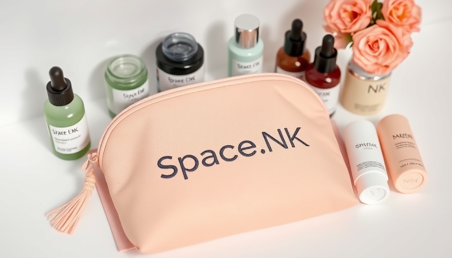 Assorted Space NK Summer Glow Edit beauty products displayed elegantly.