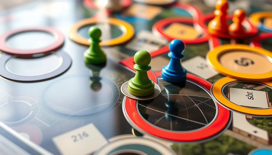 Game board representing international marketing strategies for London businesses.