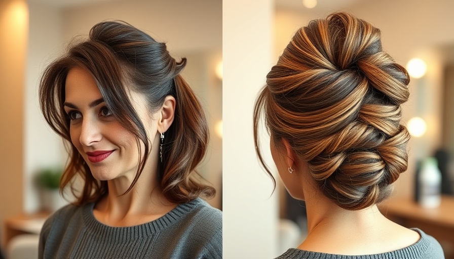 Elegant updo hairstyle service transformation for special events.