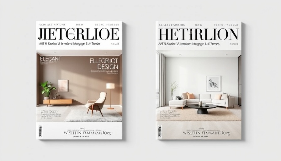 Minimalist Adobe InDesign Magazine Template showcasing interior design.