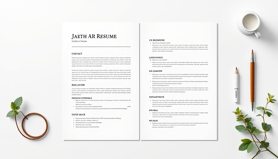 Modern resume and cover letter layout for social media header design