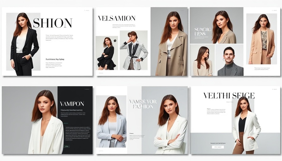 Elegant lookbook presentation template for social media