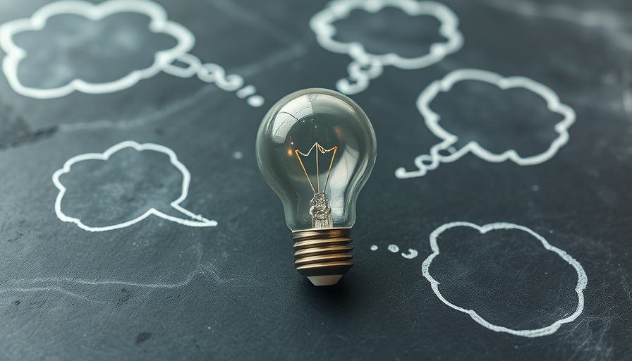 Conceptual light bulb on blackboard background representing marketing ideas.