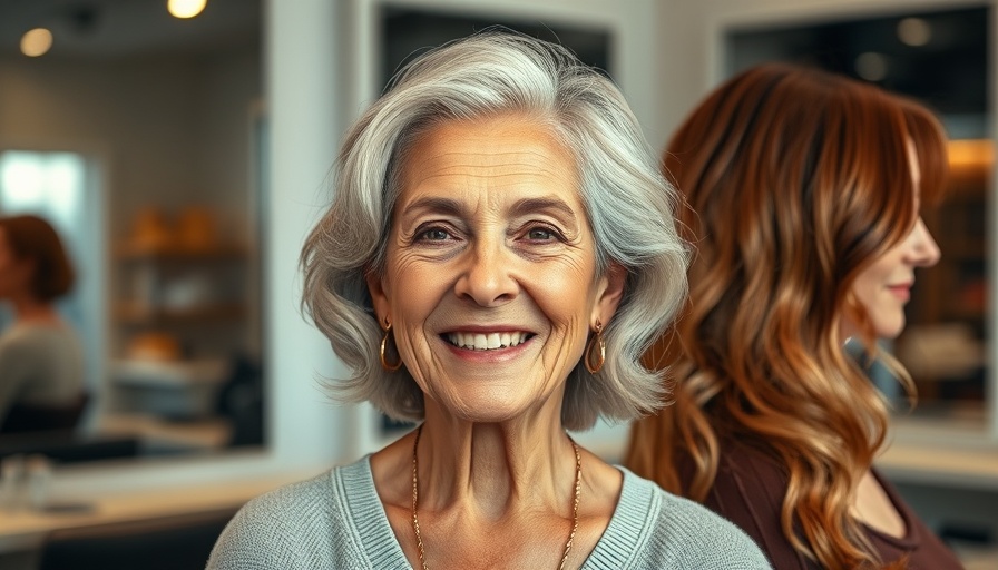 Side-by-side comparison of gym-friendly hairstyles for women over 70.