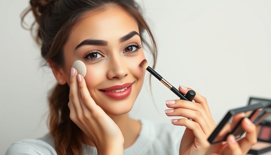 Best makeup tutorials for beginners: young woman applying color corrector.