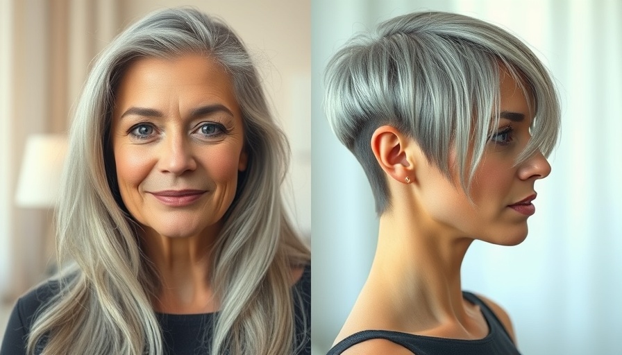 Razor-cut hairstyles for women over 70, before and after.