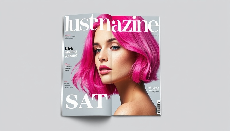 Aesthetic magazine layout design as social media cover image showcasing fashion pages.