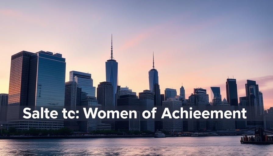 Salute to Women of Achievement in AEC event in New York City skyline.