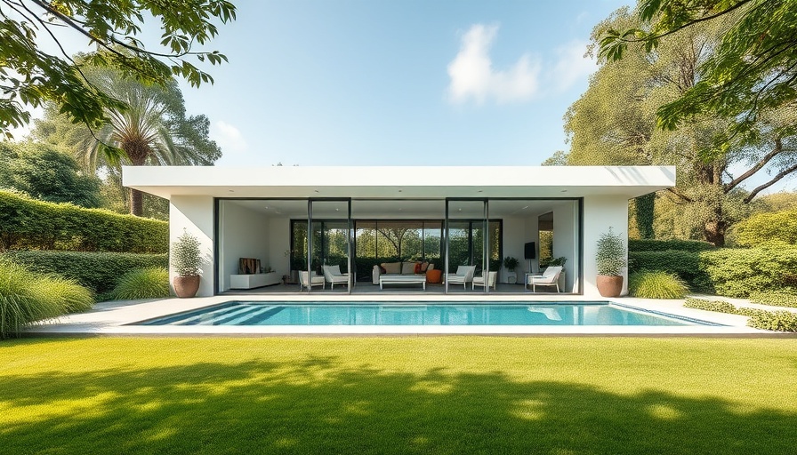 Modern garden building installation with glass doors near me