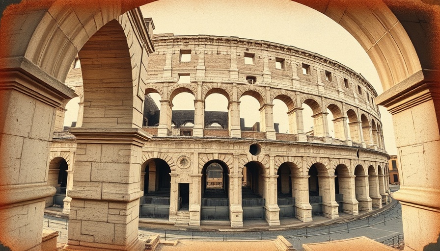 Colosseum in Rome with Global Summit text overlay.