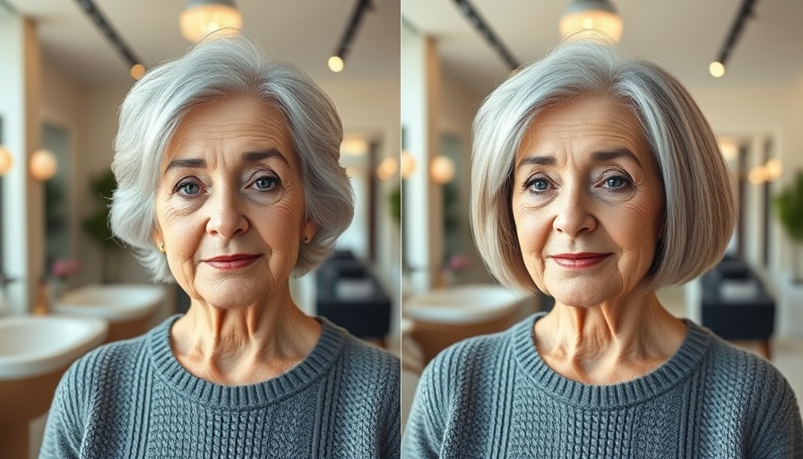 Time-saving haircut transformation for women over 70 in a modern salon.