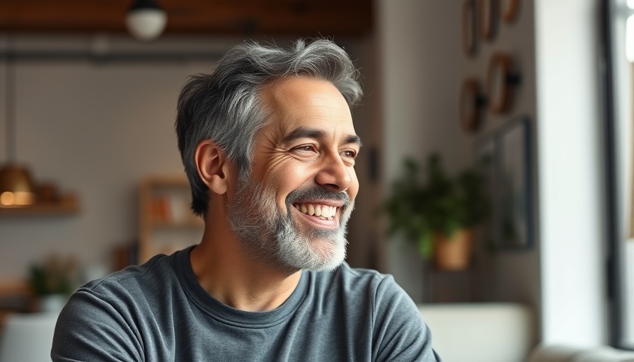 Coherent water explained by smiling man in casual setting.