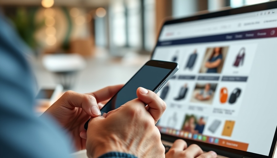 Online shopping on smartphone and laptop for SEO services for Ecommerce.
