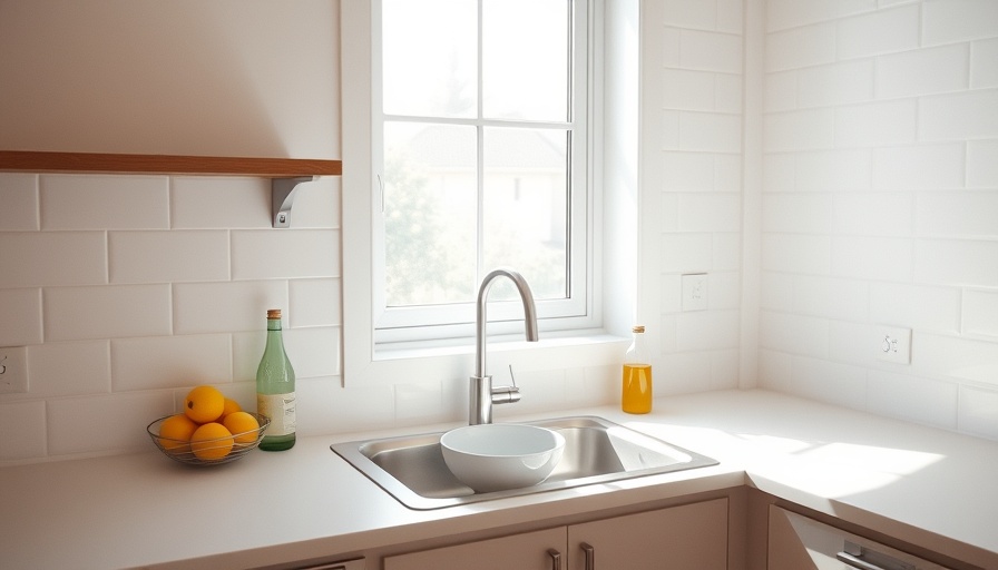 Minimalist kitchen with single-bowl sink.